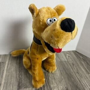 Scooby-Doo Plush Dog Stuffed Animal Brown Black Collar 12” Lucky Toys Cartoon